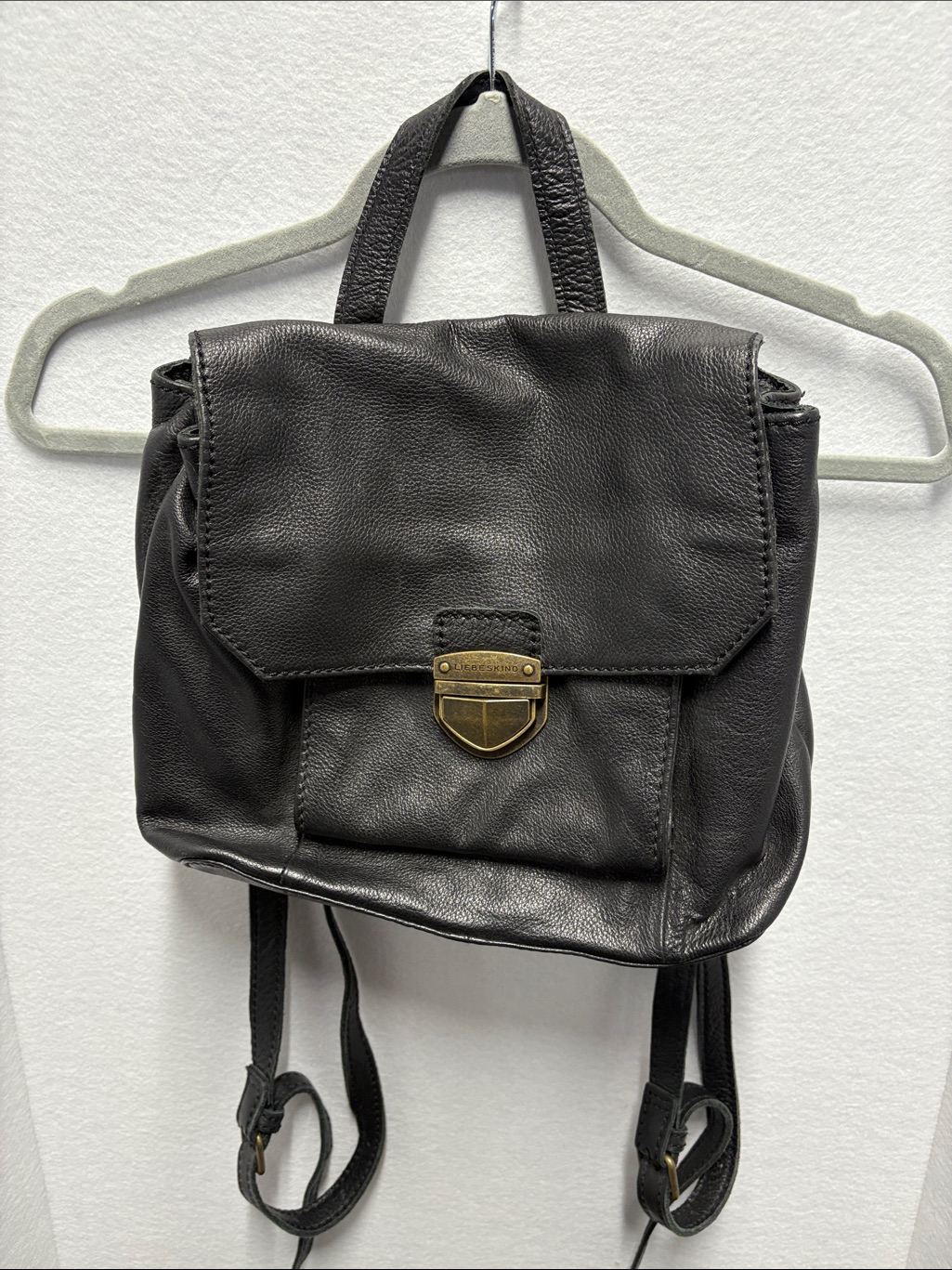 Liebeskind Berlin Black Leather Backpack / Crossbody